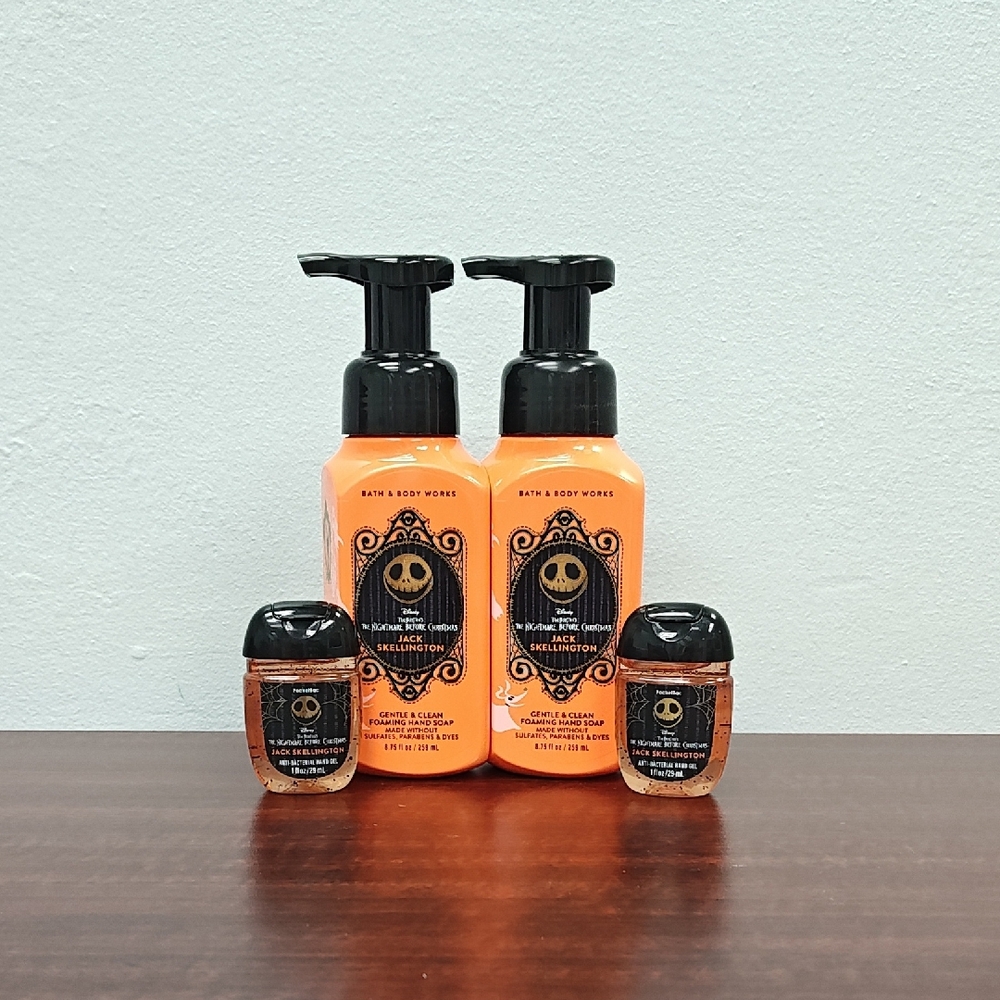 Bath & Body Works JACK SKELLINGTON Nightmare Before Christmas Clean Hands Set